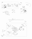 Cylinder Heads Rocker Covers Diagram and Parts List for 541477-0100-E1  Briggs and Stratton Engine